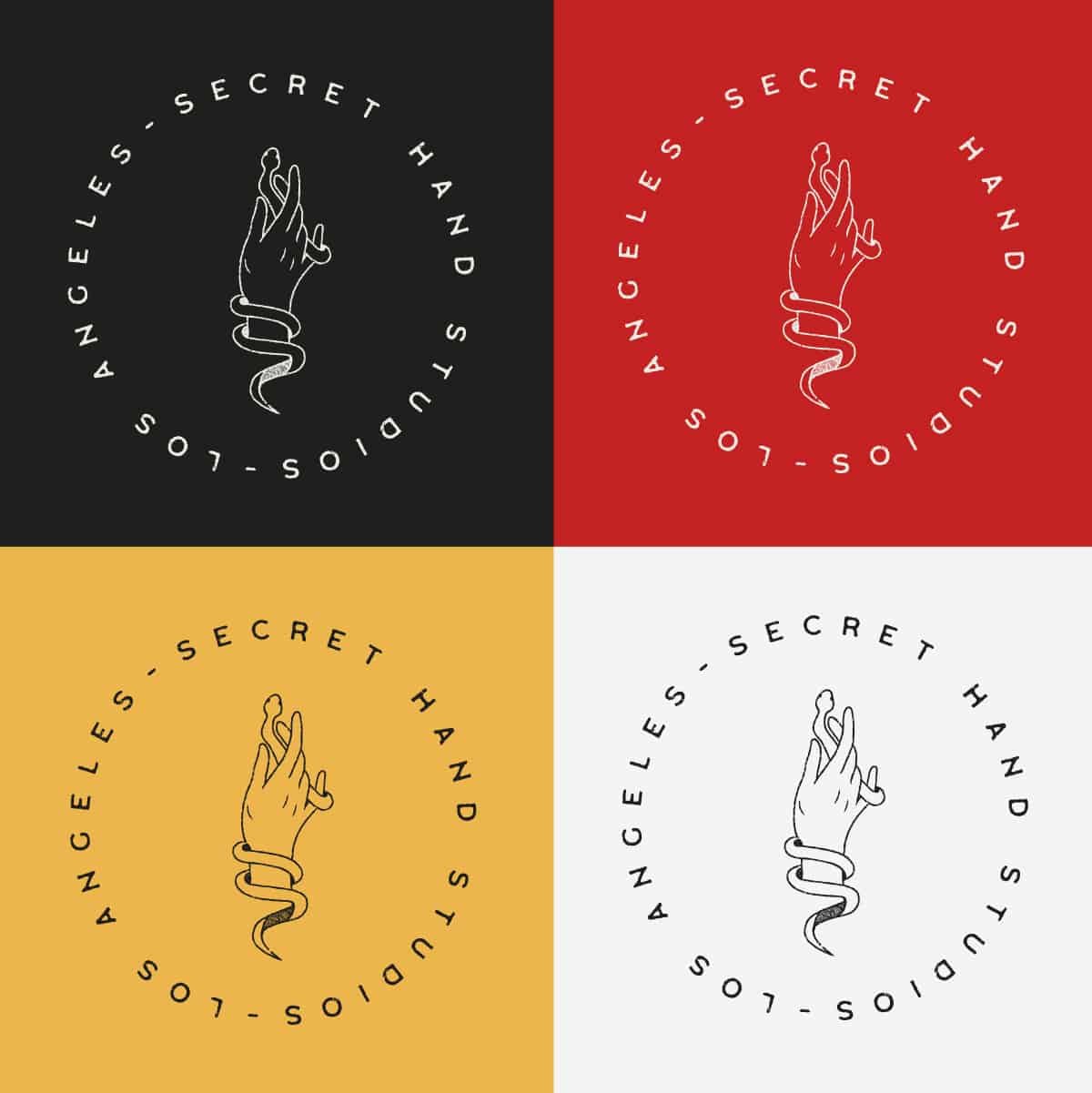 secret hand studios branding logo design